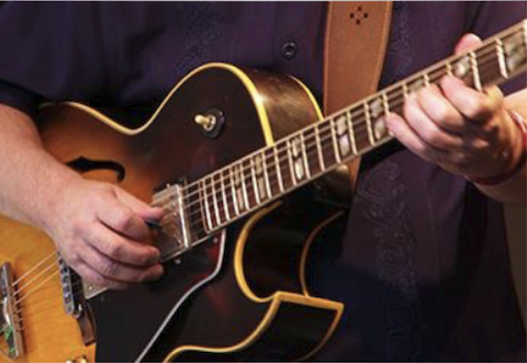 Chris playing his Gibson ES-175 Chris Stevens Band playing Wrist Wrangler from their album Bankshot